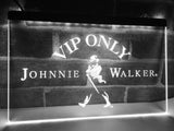 Johnnie Walker Whiskey VIP Only LED Neon Sign USB - White - TheLedHeroes