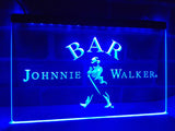 FREE Johnnie Walker BAR Whiskey LED Sign - Blue - TheLedHeroes