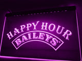 Baileys Happy Hour  LED Neon Sign Electrical - Purple - TheLedHeroes