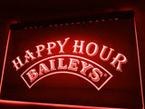 Baileys Happy Hour  LED Neon Sign Electrical - Red - TheLedHeroes