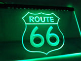 Route 66 Mother Road LED Neon Sign USB - Green - TheLedHeroes