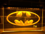 Batman Hero Man Cave LED Neon Sign USB - Yellow - TheLedHeroes