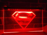 Superman Hero Cave LED Neon Sign Electrical - Red - TheLedHeroes