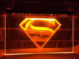 Superman Hero Cave LED Neon Sign Electrical - Orange - TheLedHeroes