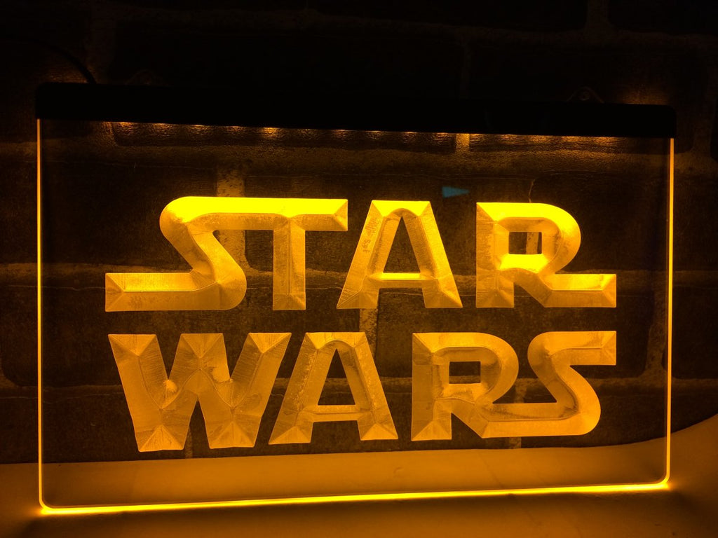 Star Wars LED Neon Sign USB - Yellow - TheLedHeroes