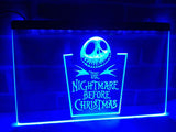 The Nightmare Before Christmas (3) LED Neon Sign Electrical - Blue - TheLedHeroes