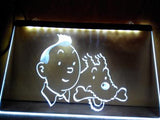 The Adventures of Tintin LED Neon Sign Electrical - White - TheLedHeroes