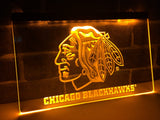 Chicago Blackhawks LED Sign - Yellow - TheLedHeroes