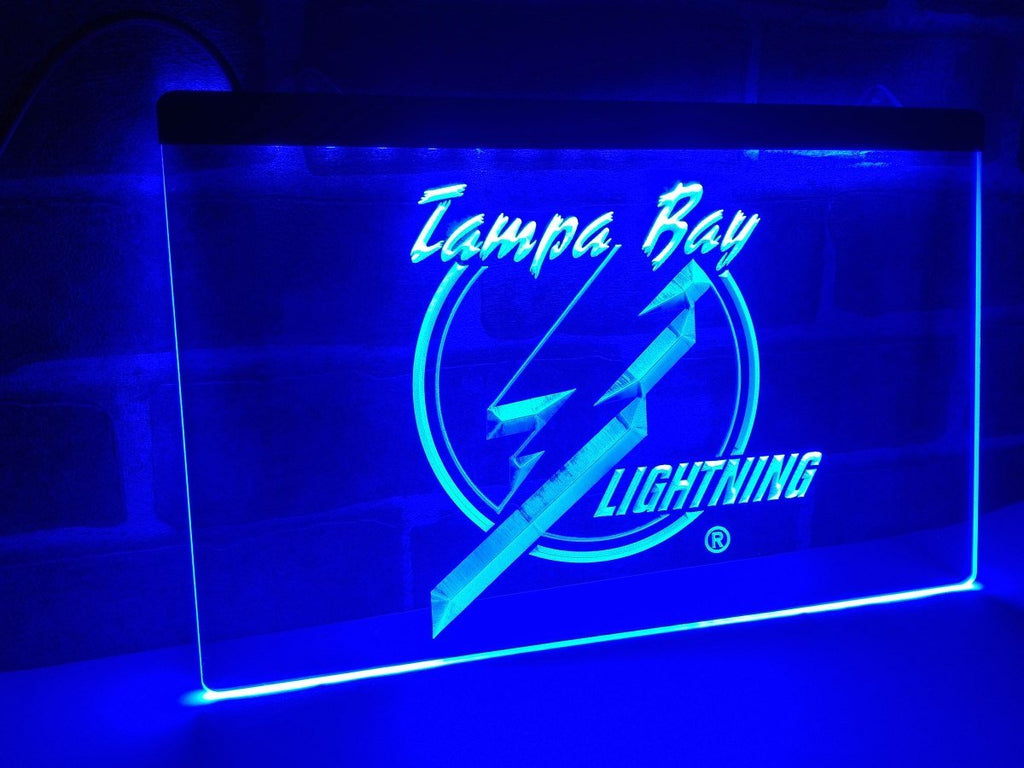 Tampa Bay Lightning LED Neon Sign USB - Blue - TheLedHeroes