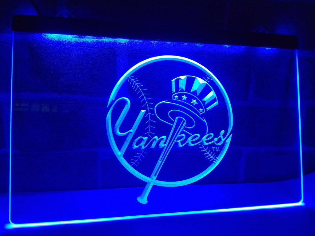 New York Yankees LED Neon Sign USB - Blue - TheLedHeroes