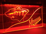 Minnesota Wild LED Neon Sign USB - Orange - TheLedHeroes