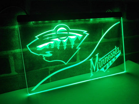 Minnesota Wild LED Neon Sign USB -  - TheLedHeroes