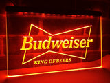Budweiser King of Beer (2) LED Neon Sign USB - Orange - TheLedHeroes