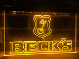 Beck's LED Neon Sign USB - Yellow - TheLedHeroes