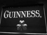 Guinness Beer Shamrock (2) LED Neon Sign USB - White - TheLedHeroes