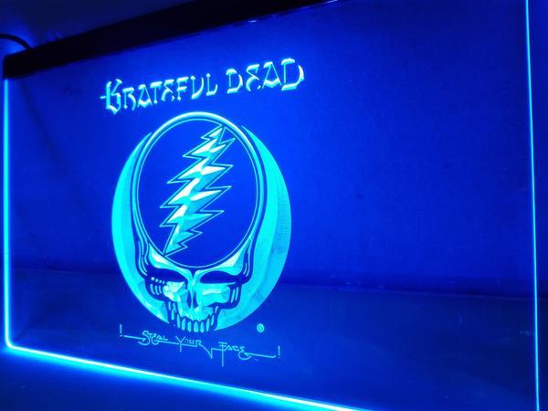 Grateful Dead LED Neon Sign Electrical - Blue - TheLedHeroes
