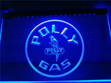 FREE Polly Gas LED Sign - Blue - TheLedHeroes