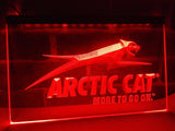 Arctic Cat Snowmobiles Logo LED Neon Sign USB - Red - TheLedHeroes