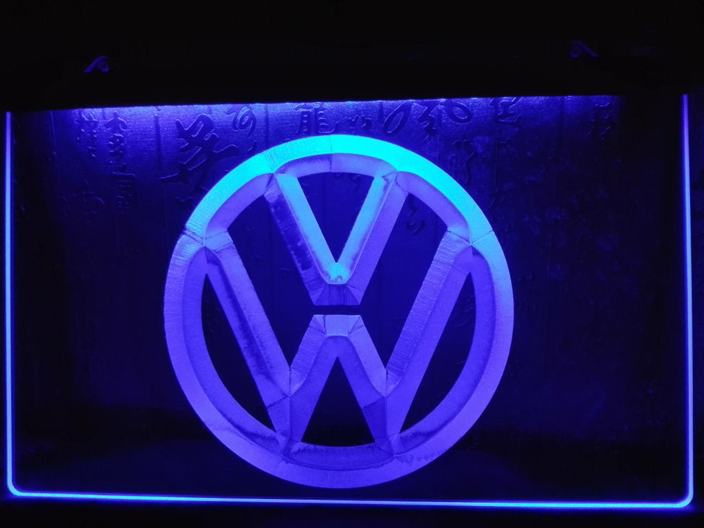 FREE Volkswagen LED Sign - Blue - TheLedHeroes
