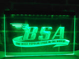 FREE BSA Motorcycles LED Sign - Green - TheLedHeroes