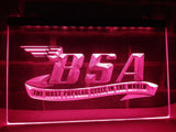 BSA Motorcycles LED Neon Sign USB - Purple - TheLedHeroes