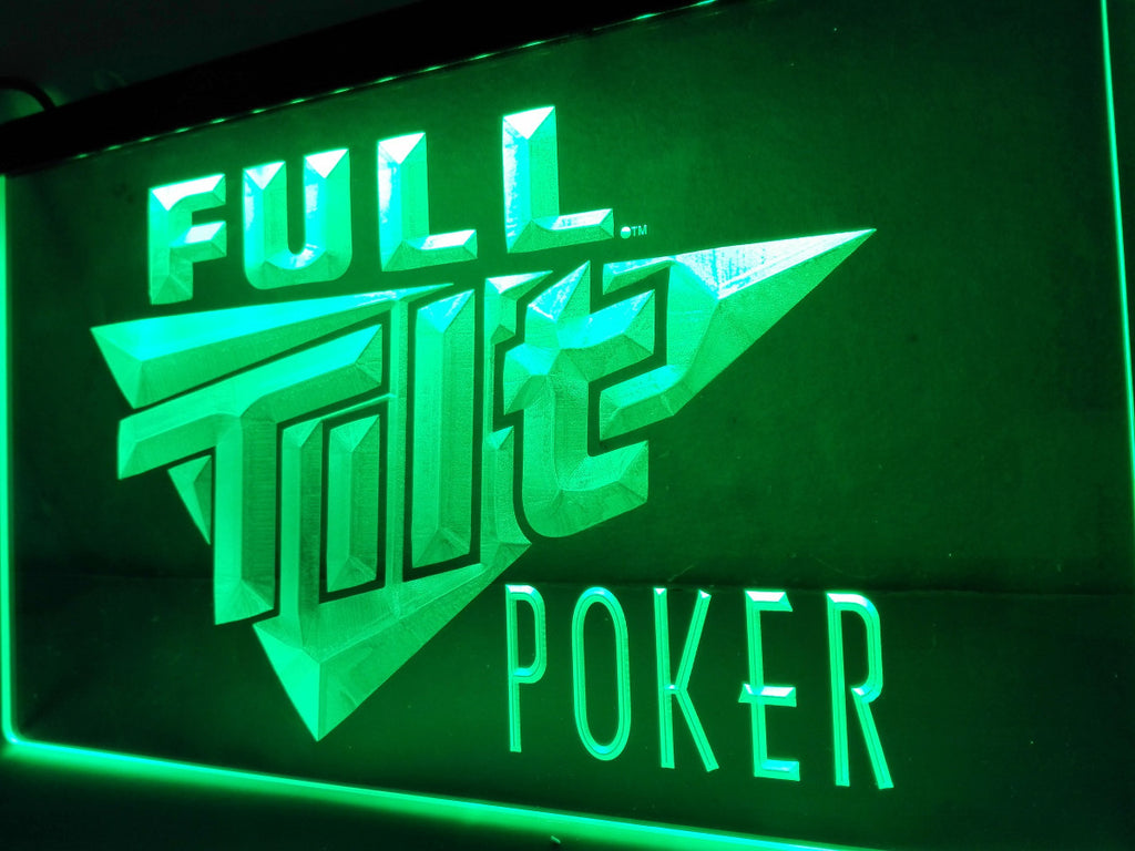 Full Tilt Poker LED Sign - Green - TheLedHeroes