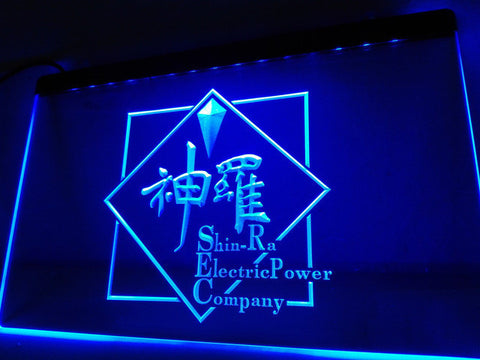 FREE Final Fantasy VII Shin-Ra LED Sign - Blue - TheLedHeroes