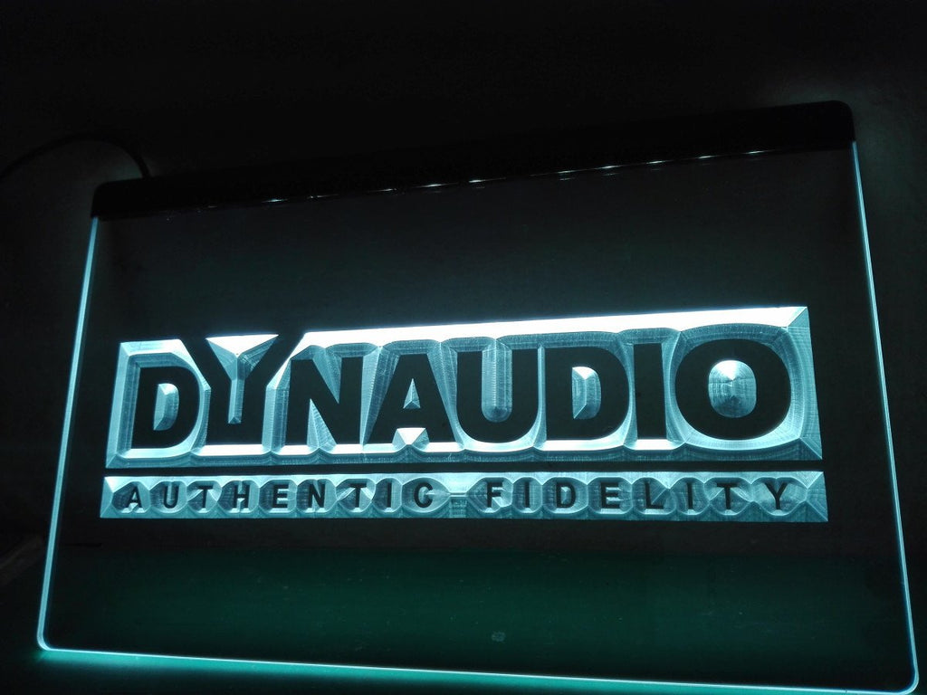 Dynaudio Home Theater Audio LED Neon Sign Electrical - White - TheLedHeroes