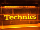Technics Turntables DJ Music NEW LED Neon Sign USB - Yellow - TheLedHeroes