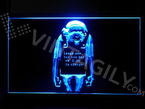 Laugh Now Graffiti Stencil LED Sign -  - TheLedHeroes