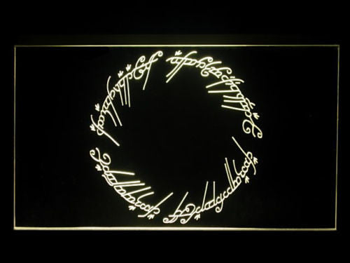 Lord of the Rings LED Sign - Yellow - TheLedHeroes