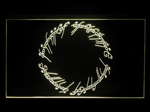 Lord of the Rings LED Sign - Yellow - TheLedHeroes