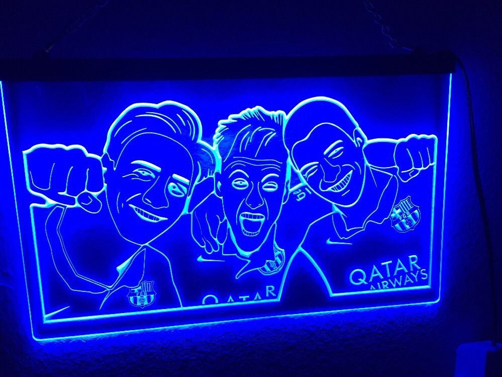 Messi Neymar Suarez LED Sign -  - TheLedHeroes