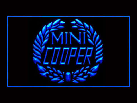 Mini Cooper LED Sign - Blue - TheLedHeroes