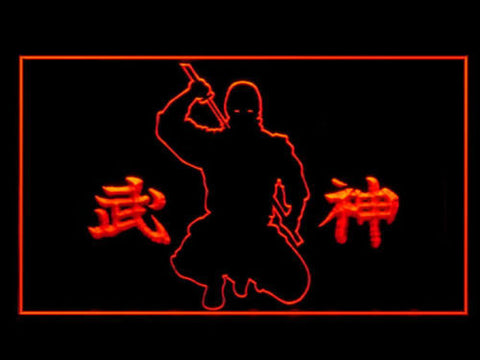 FREE Ninjutsu Shidoshi Bujinkan Dojo Kanji LED Sign - Red - TheLedHeroes