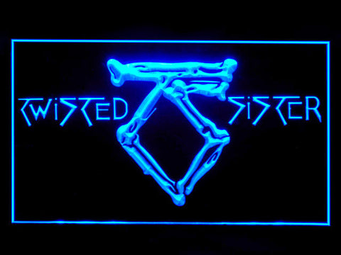 Twisted Sister LED Sign -  Blue - TheLedHeroes