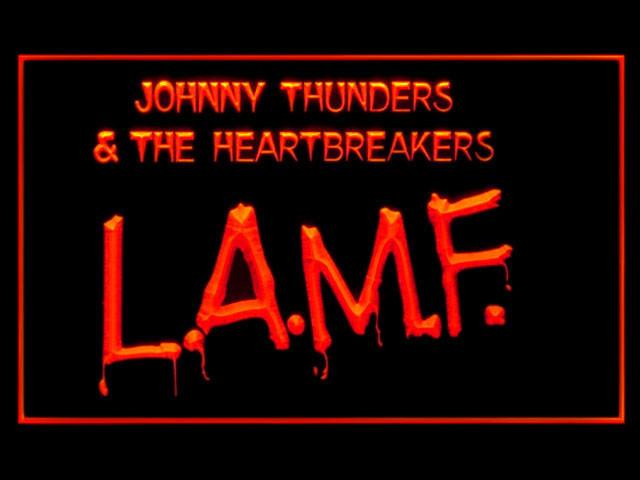 Johnny Thunders Heartbreakers LAMF LED Neon Sign Electrical - Red - TheLedHeroes