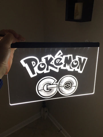 Pokemon GO LED Sign - White - TheLedHeroes