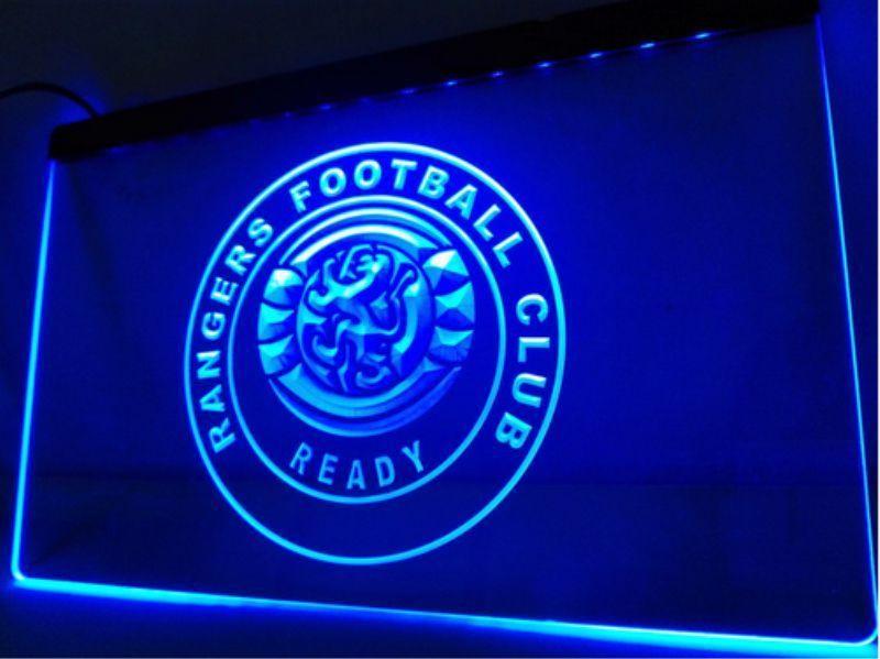 Rangers F.C. LED Neon Sign USB - Blue - TheLedHeroes