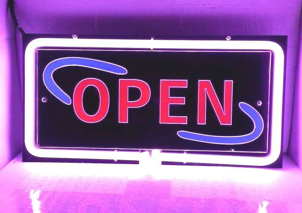 Open Neon Light Sign 11"x7" -  - TheLedHeroes