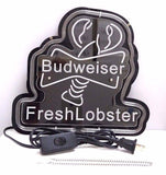 Budweiser Fresh Lobster Neon Light Sign 11