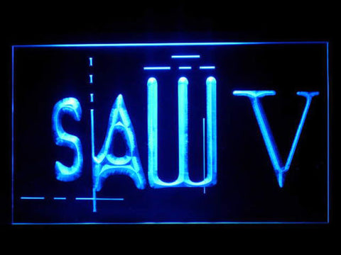 Saw V LED Sign - Blue - TheLedHeroes