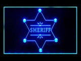 Sheriff Badge LED Neon Sign USB -  - TheLedHeroes