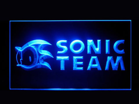 Sonic Team LED Sign - Blue - TheLedHeroes