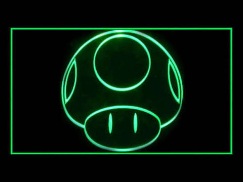 Super Mario Mushroom LED Sign - Green - TheLedHeroes