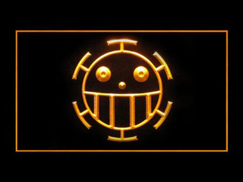 TRAFALGAR LAW ONE PIECE LED Neon Sign USB - Yellow - TheLedHeroes