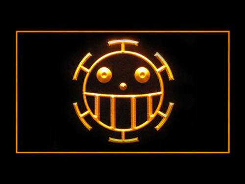 TRAFALGAR LAW ONE PIECE LED Neon Sign Electrical - Yellow - TheLedHeroes
