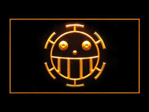 TRAFALGAR LAW ONE PIECE LED Sign - Yellow - TheLedHeroes