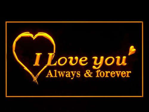 Tattoo I Love You Forever Valentine LED Neon Sign USB -  - TheLedHeroes