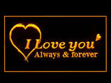 Tattoo I Love You Forever Valentine LED Neon Sign USB -  - TheLedHeroes